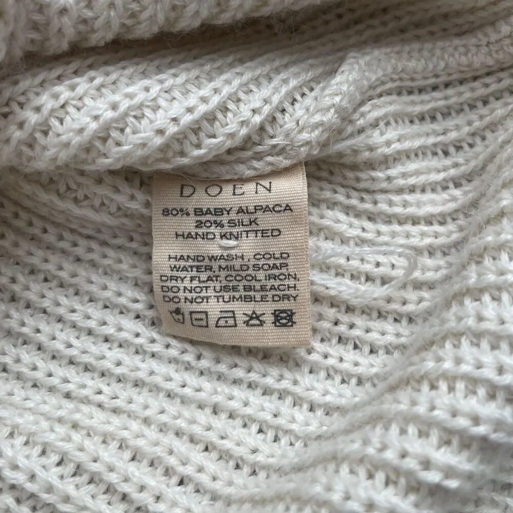 NWOT Doen Heleine Cardigan Hand knitted Women's Size Medium - Picture 12 of 13